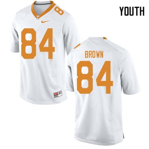 #84 James Brown Tennessee Youth Stitched Jersey White