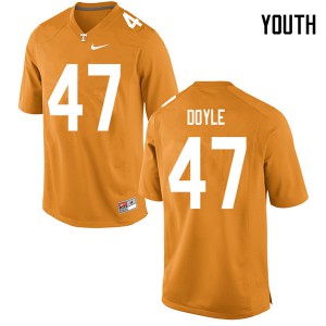 #47 Joe Doyle Tennessee Youth Stitch Jerseys Orange