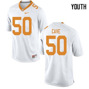 #50 Joey Cave UT Youth Player Jerseys White