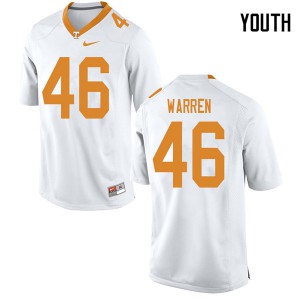 #46 Joshua Warren Vols Youth Official Jerseys White