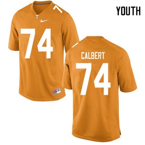 #74 K'Rojhn Calbert Tennessee Youth College Jerseys Orange