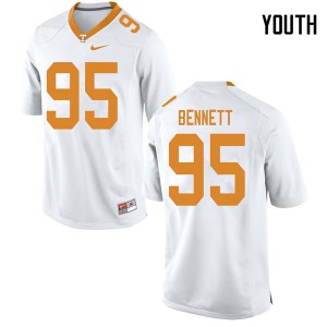 #95 Kivon Bennett UT Youth Player Jersey White