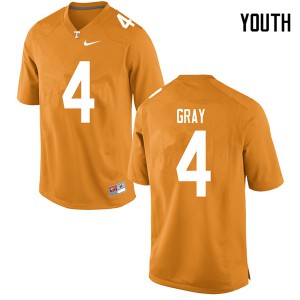 #4 Maleik Gray Tennessee Volunteers Youth High School Jersey Orange