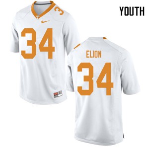 #34 Malik Elion Vols Youth Official Jerseys White