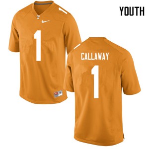#1 Marquez Callaway Tennessee Youth College Jersey Orange