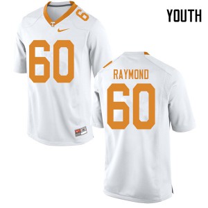 #60 Michael Raymond Tennessee Volunteers Youth Stitch Jersey White