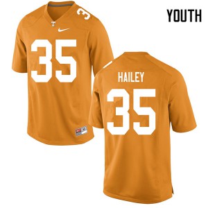 #35 Ramsey Hailey UT Youth Stitch Jersey Orange