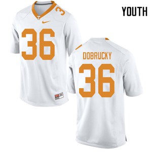 #36 Tanner Dobrucky UT Youth Official Jersey White