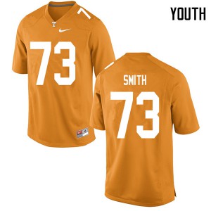 #73 Trey Smith Tennessee Volunteers Youth Embroidery Jersey Orange