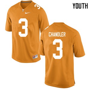 #3 Ty Chandler Tennessee Youth Official Jerseys Orange