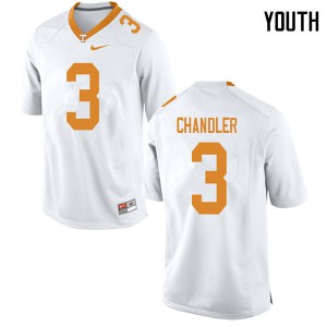 #3 Ty Chandler UT Youth Stitched Jersey White