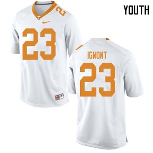 #23 Will Ignont Vols Youth Alumni Jersey White