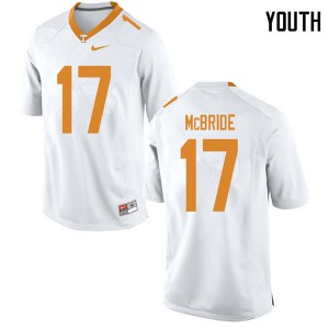 #17 Will McBride UT Youth NCAA Jersey White