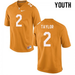 #2 Alontae Taylor Tennessee Youth NCAA Jersey Orange