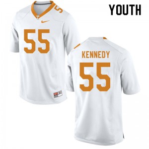 #55 Brandon Kennedy Vols Youth NCAA Jersey White