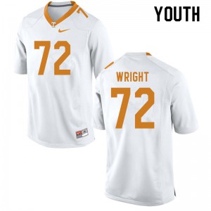 #72 Darnell Wright Vols Youth Player Jerseys White