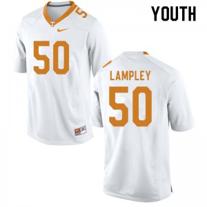#50 Jackson Lampley Tennessee Vols Youth College Jersey White