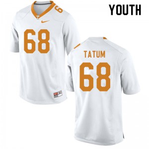 #68 Marcus Tatum Tennessee Volunteers Youth University Jersey White