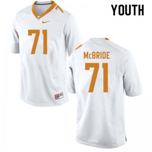 #71 Melvin McBride Tennessee Vols Youth Player Jerseys White