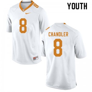 #8 Ty Chandler Tennessee Youth Player Jersey White