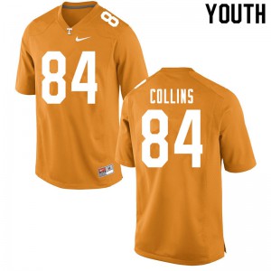 #84 Braden Collins Tennessee Vols Youth NCAA Jersey Orange