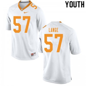#57 David Lange Vols Youth College Jersey White