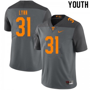 #31 Luke Lynn UT Youth Stitched Jerseys Gray