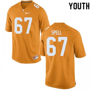 #67 Airin Spell Tennessee Volunteers Youth Embroidery Jerseys Orange