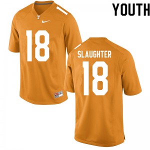 #18 Doneiko Slaughter Vols Youth Embroidery Jersey Orange