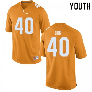 #40 Fred Orr Vols Youth Football Jerseys Orange