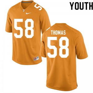 #58 Omari Thomas Vols Youth Stitch Jerseys Orange