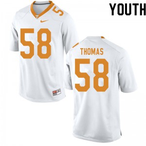 #58 Omari Thomas UT Youth Stitched Jerseys White