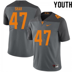 #47 Sayeed Shah UT Youth College Jersey Gray