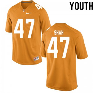 #47 Sayeed Shah Tennessee Volunteers Youth Player Jerseys Orange