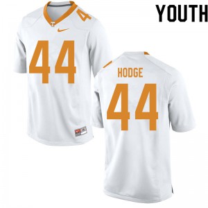 #44 Tee Hodge Tennessee Vols Youth NCAA Jerseys White
