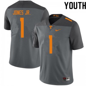 #1 Velus Jones Jr. UT Youth College Jersey Gray