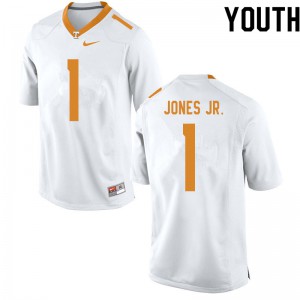 #1 Velus Jones Jr. UT Youth Player Jerseys White