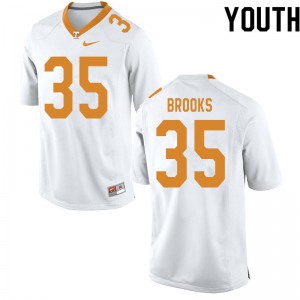 #35 Will Brooks Vols Youth College Jersey White