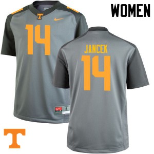 #14 Zac Jancek UT Women University Jerseys Gray